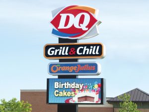 Kansas City Lighted Signs 0092 Dairy Queen Bendsen Sign  Graphics W 19mm 80x176 Bloomington IL 101718 1 300x225